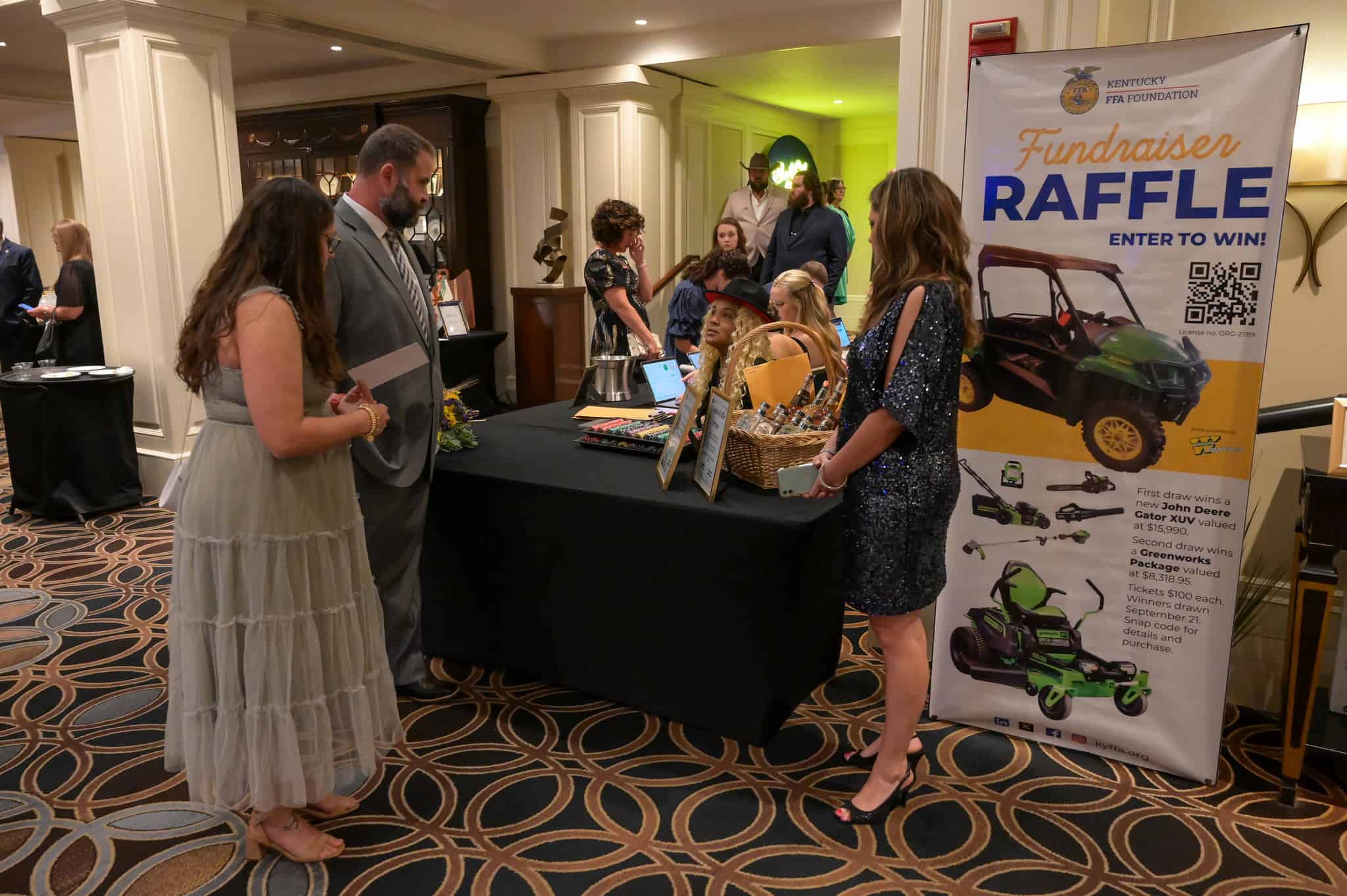 Raffle Booth at KY FFA Event to Fund Scholarships