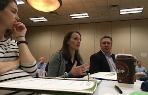 teachers attending workshop